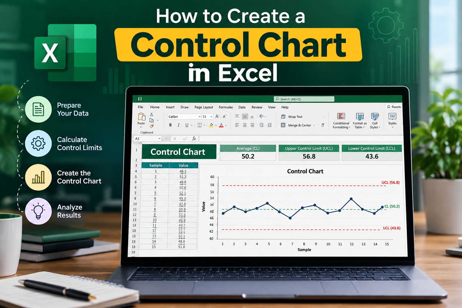 How to Create a Control Chart in Excel